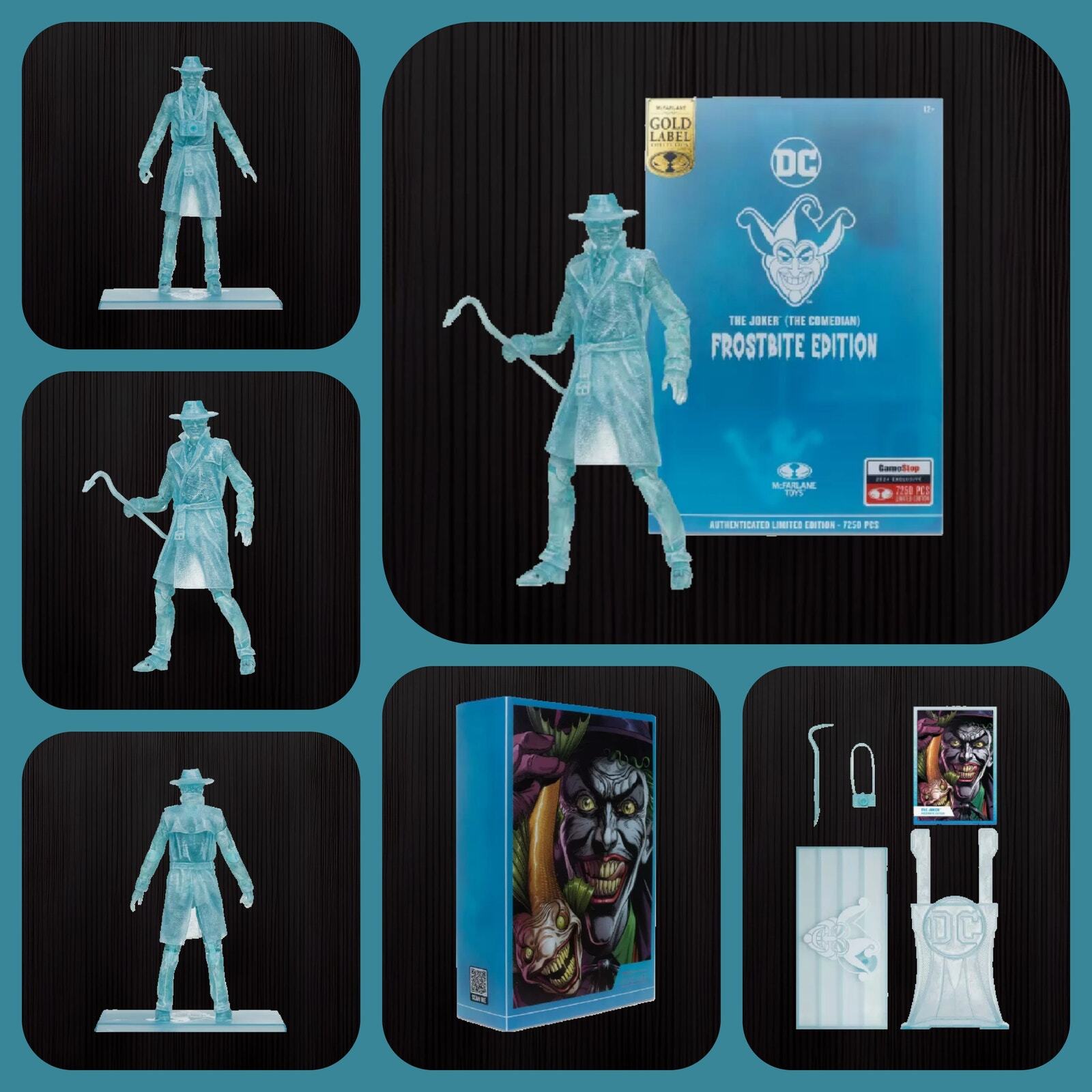 The Joker Frostbite Edition Exclusive Mcfarlane Gold Label 2024 Action Figure