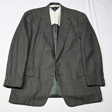 Vtg USA Made Tommy Hilfiger 48L Soft Tweed 10...