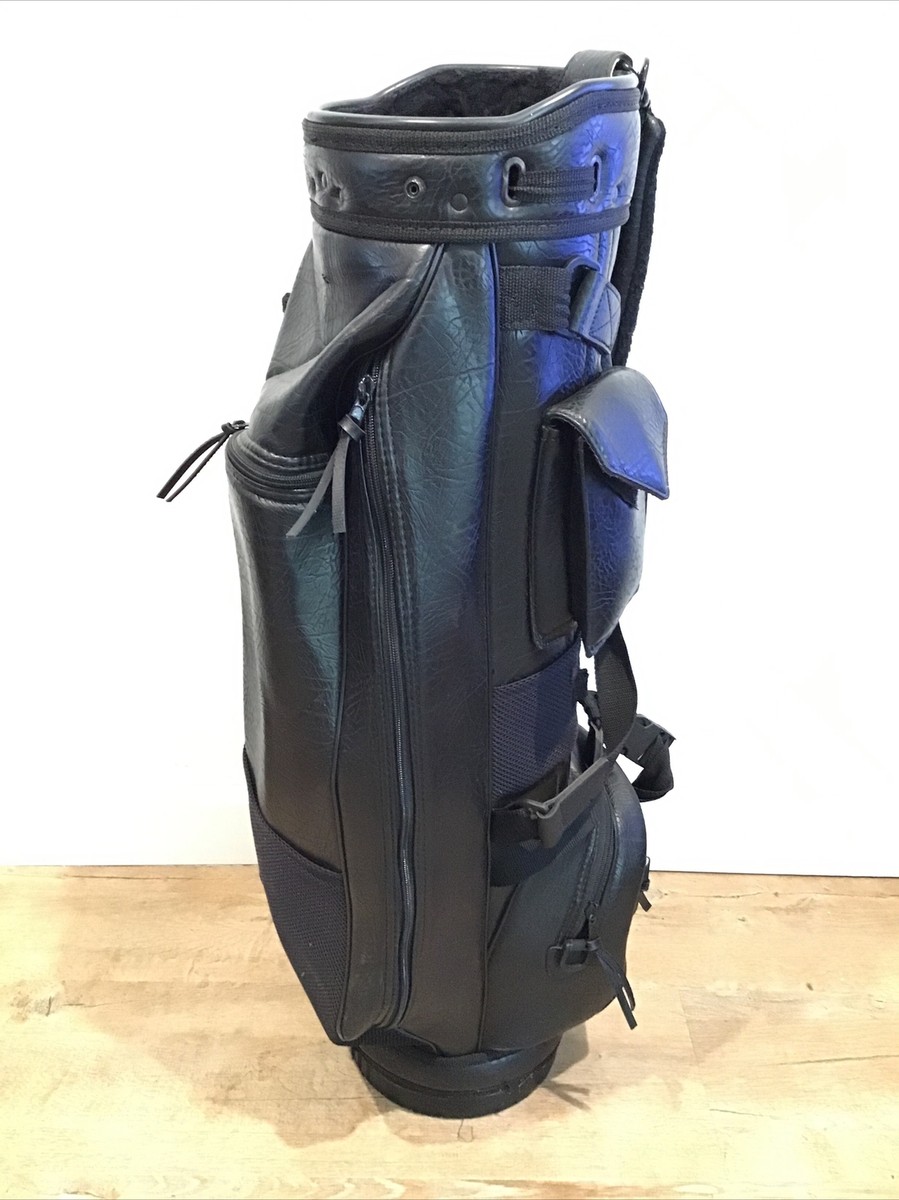 Coca-Cola Golf bag by Belding Sports Black Soft Faux Leather 8