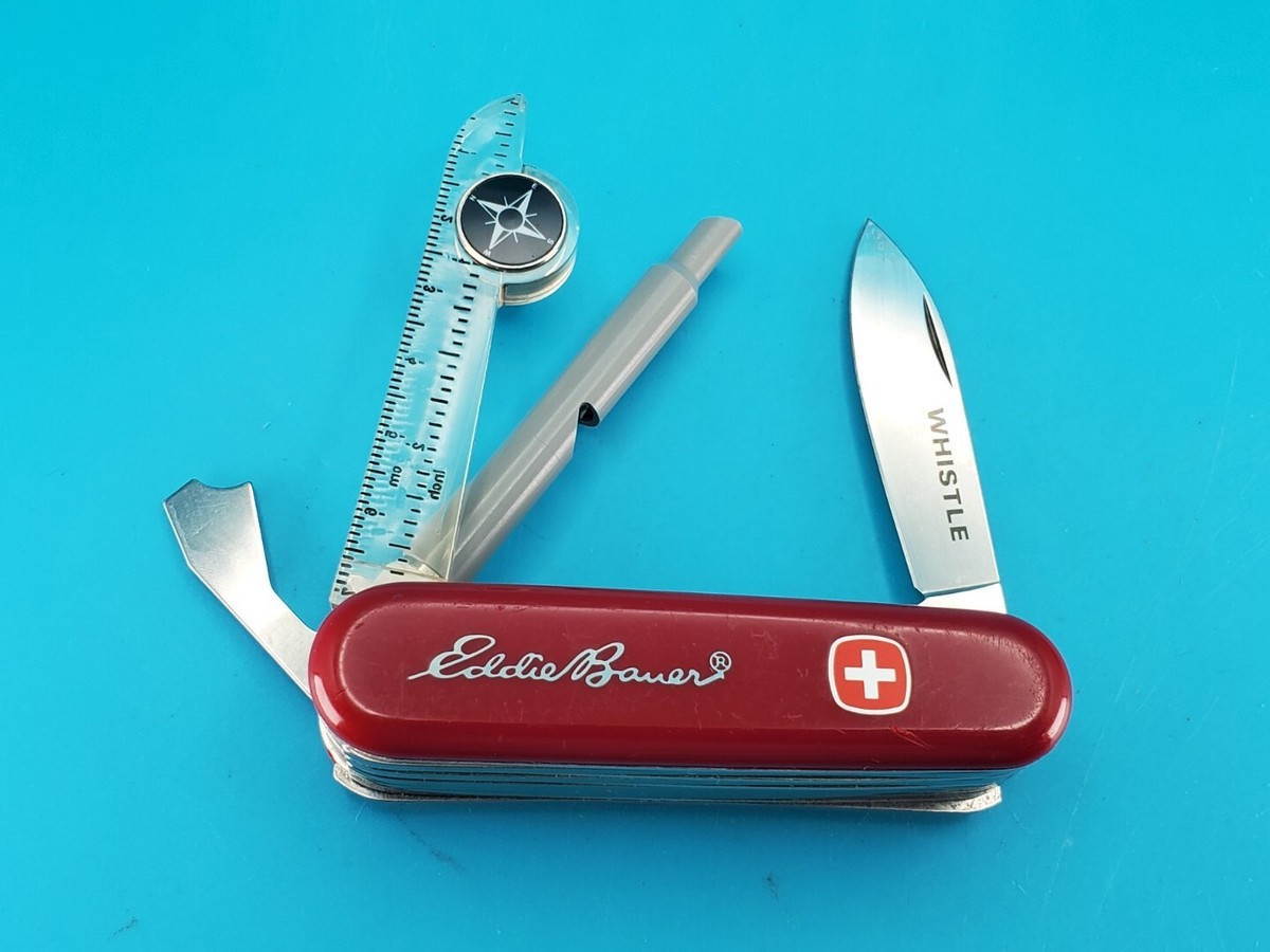Vintage Wenger Whistle Red Swiss Army Knife Multi Tool! RARE