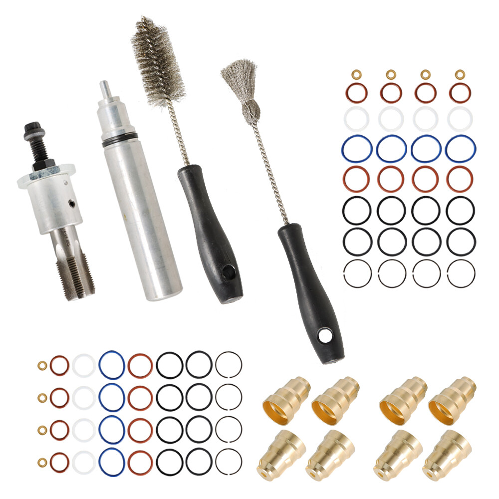 Injector Sleeve Cup Removal Tool & Install Kit+Brushes For 7.3L Ford