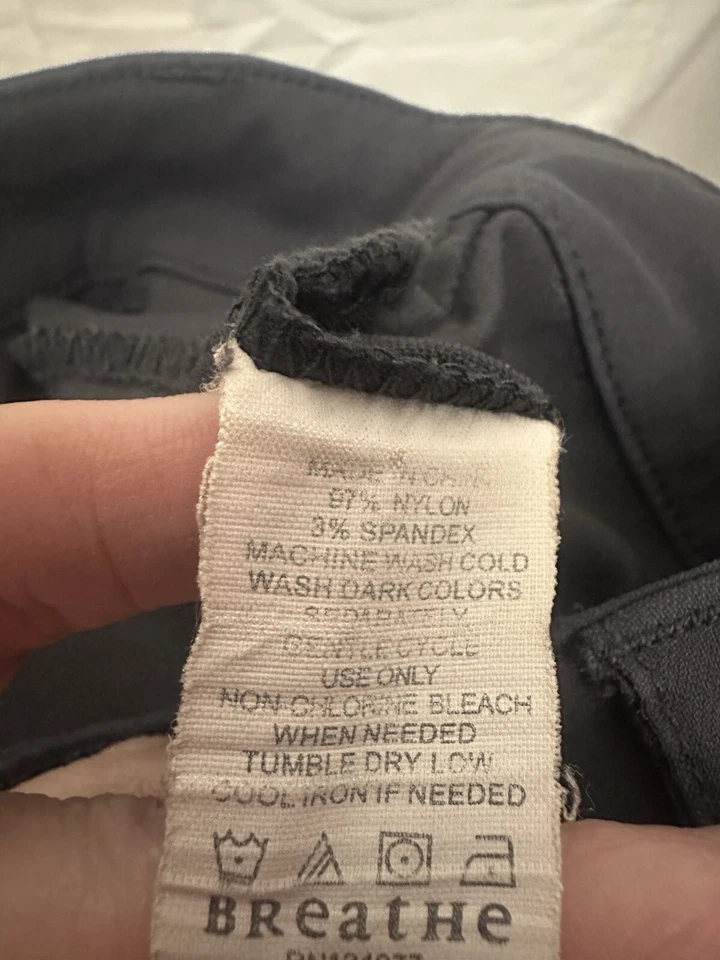 PrAna Monarch Convertible Pants Size 14 Tall Inseam Hiking Outdoor Nylon Pockets - Image 4 of 4