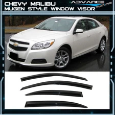 Fits 13-16 Chevy Malibu Mugen Style Window Vent Visor Rain Guard Deflector 4PCS