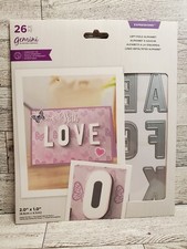 Crafters Companion Expressions Left-Fold Alphabet 26 pc die set New