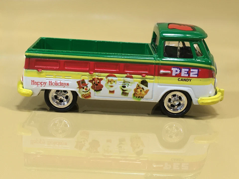 ДЖОННИ МОЛНИЯ ~ ~ VW TYIPE 2 ПИКАП PEZ ПРАЗДНИК 50 ANV.  ЛИТАЯ МОДЕЛЬ 1/64 - Изображение 3 из 4