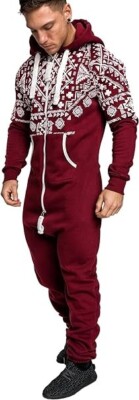 Amaci&Sons Men's Norwegian Jumpsuit Overalls Adult Pijamas Tracksuit