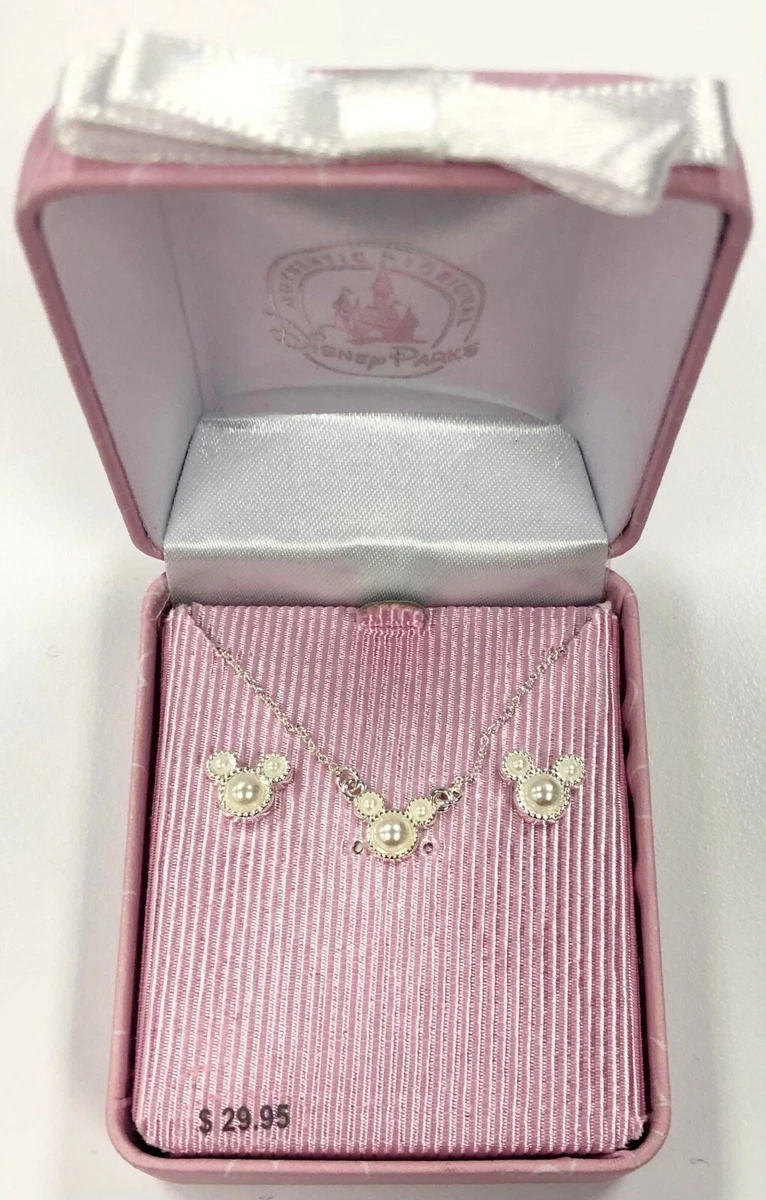 Mickey mouse pearl sale necklace