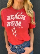 VINTAGE 70s POLY TEES HAWAII VACATION SOUVENIR T-SHIRT SZ S HAWAIIAN BEACH BUM