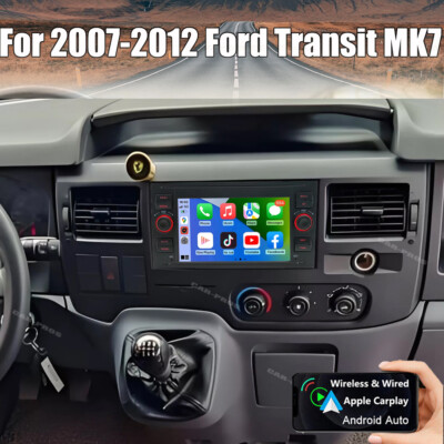 4+64GB For 2007-2012 Ford Transit MK7 Android 13 CarPlay Car Stereo GPS Radio FM