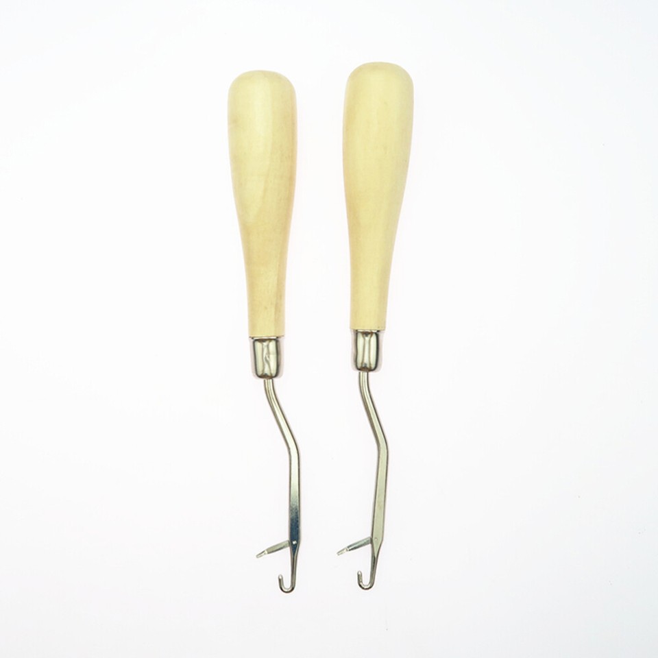 2 Pcs Latch Hook Hooks for Hair Weaves Ergonomic Knitting Needles Tool