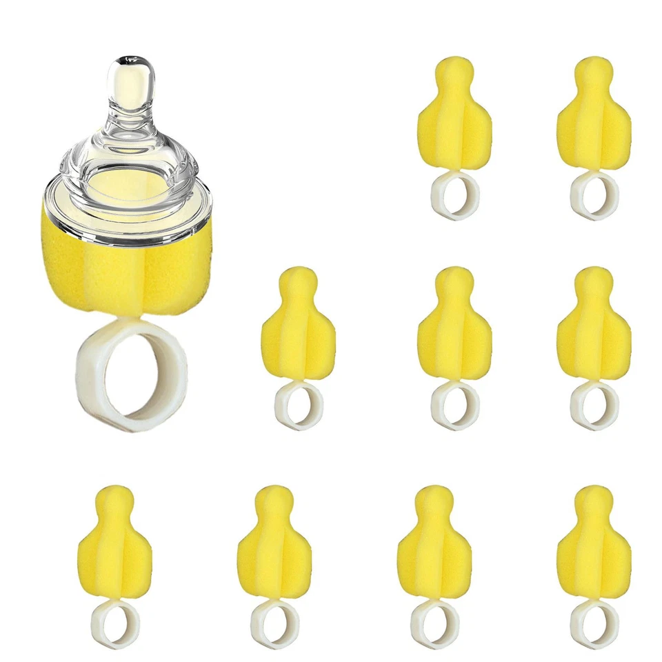 Limpiador de pezones de biberón 10 piezas herramientas para lavar biberones, fregador de pezones Foto 2 de 4