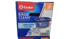 O-Cedar Easy Wring Rinse Clean Deep Clean Microfiber Spin Mop and Bucket