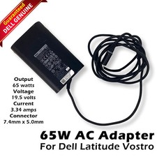 Genuine 65W Adapter Charger for Dell Latitude E5250 E5440 E5470 LA65NM130 6TFFF