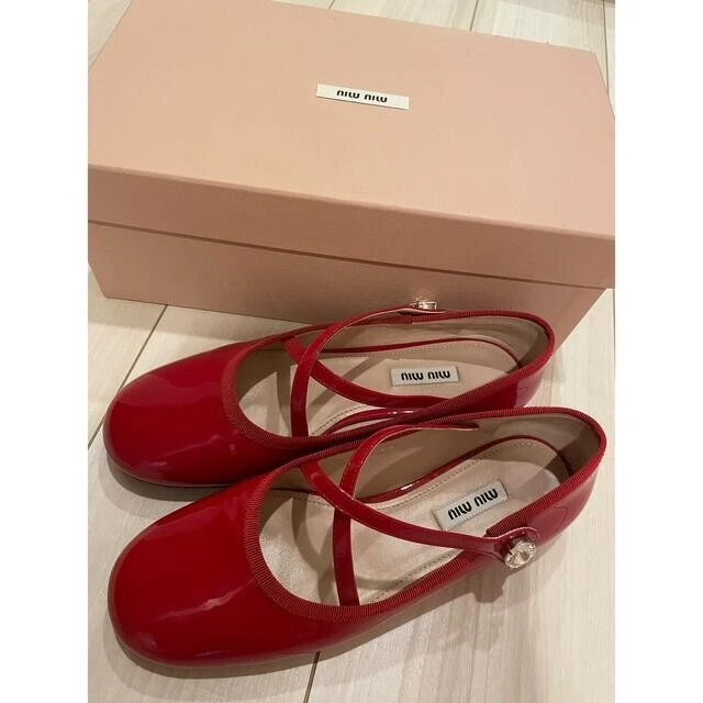 Miu Miu Patent Leather Mary Jane Flats for Women for sale | eBay