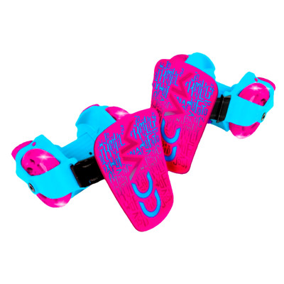 Madd Gear Roller Light Up Heel Skates Rollers Glow & Roll Girl Pink Teal Age 6+