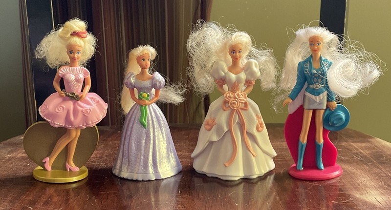 4 🌟 McDONALD'S BARBIE Figurines -Happy Meal Toy- WESTERN BARBIE 5" - 1992