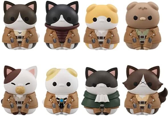 MEGA CAT PROJECT Attack on Titan Nyanko Survey Corps 8Pack BOX