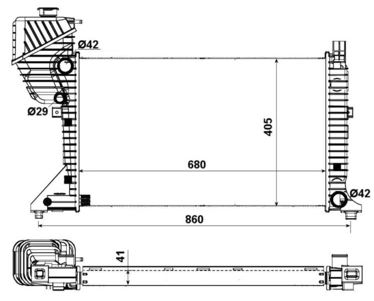 Radiateur de refroidissement Sprinter 2-T idéal pour camionnette de chantier - 4