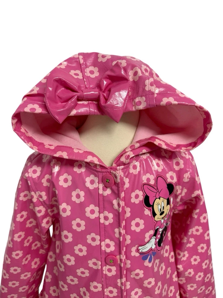 Abrigo con Capucha Lluvia Colección Disney Niñas Minnie Mouse Snap Talla 5/6 Foto 4 de 4