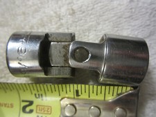 9/16" 6218UV Rare Universal Flex Swivel Socket, 6 Point, 3/8” Drive, USA VTG