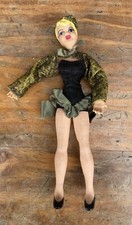 Mid Century 1950  s FLAGG International Dancer Female Doll Flexible Rubber