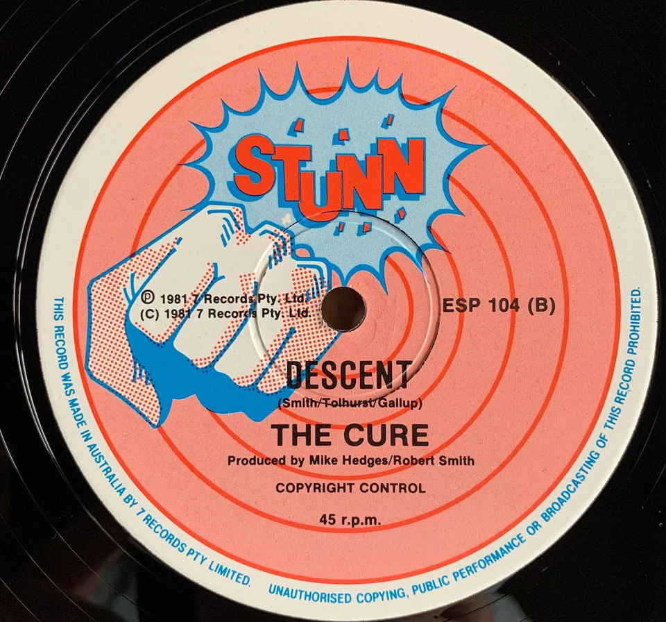 THE CURE - Primary - ULTRA RARE! Mint black, 12” Single NZ copy #ESP-104 1981 - Image 3 of 4