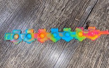 Christmas Rainbow Bell pop it fidget bracelet jewelry sensory toy nwot