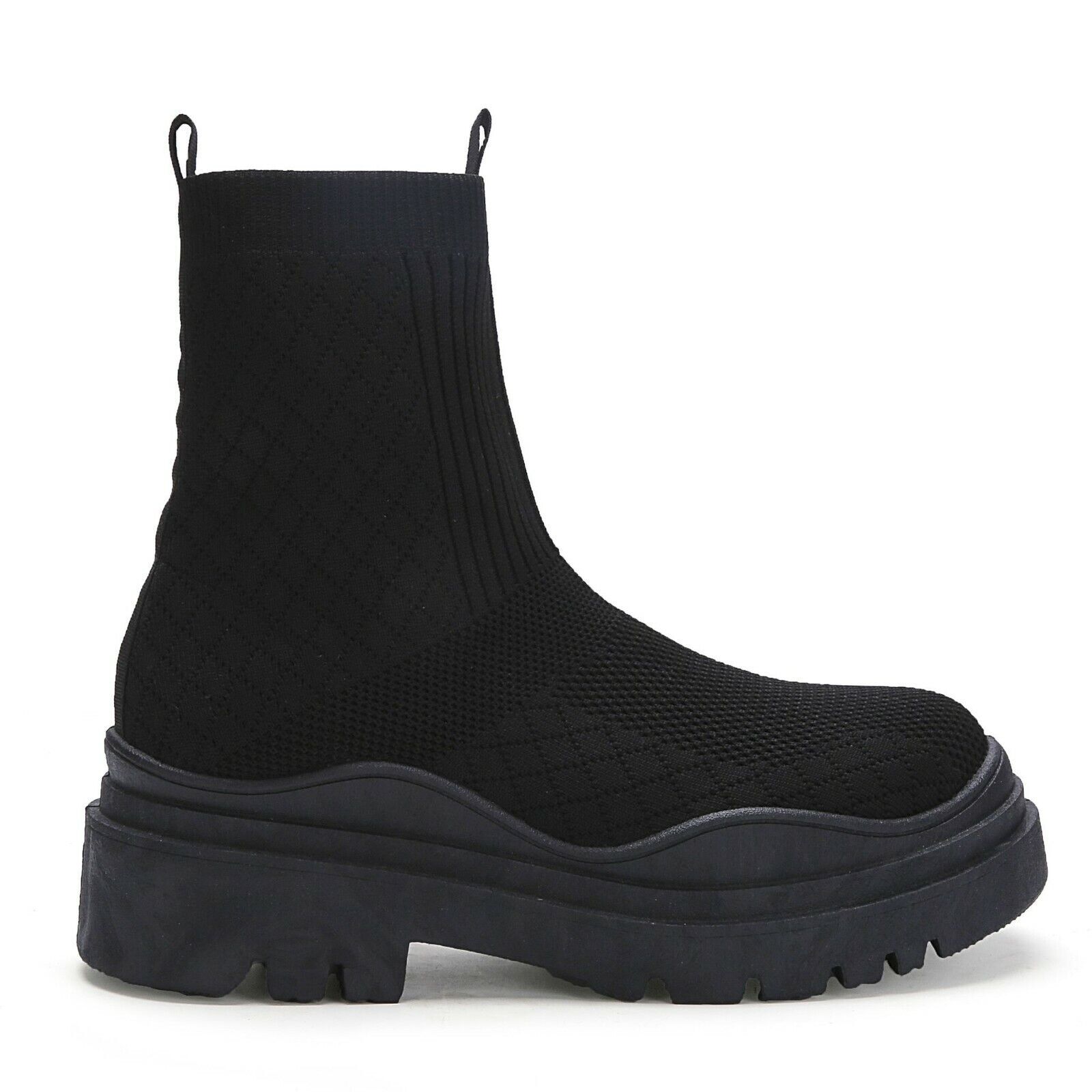 SAOLA LINEA DONNA UK STIVALETTI SLIP ON CALZINI PIATTI SUOLA SPESSA PLATEAU SCARPA CHELSEA