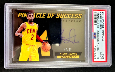RARE PSA 9 MINT SP /99 KYRIE IRVING 2013 PANINI PINNACLE OF 