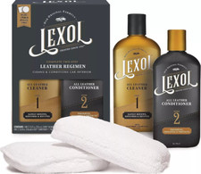 LEXOL LEATHER CONDITIONER LEATHER CLEANER KIT Car Furniture Shoes Bags Care NEW