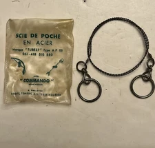 Original French Military Survival Saw Wire Hand Saw Camping Saw Commando 30”