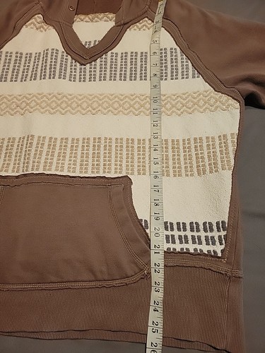Reworked Women's Hoodie Sz XL Blanket Upcycle OOAK Granola Cottagecore Cut N Sew - Picture 6 of 11