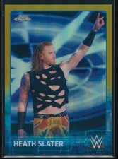 Heath Slater 2015 Topps Chrome WWE Gold Refractor 37/50