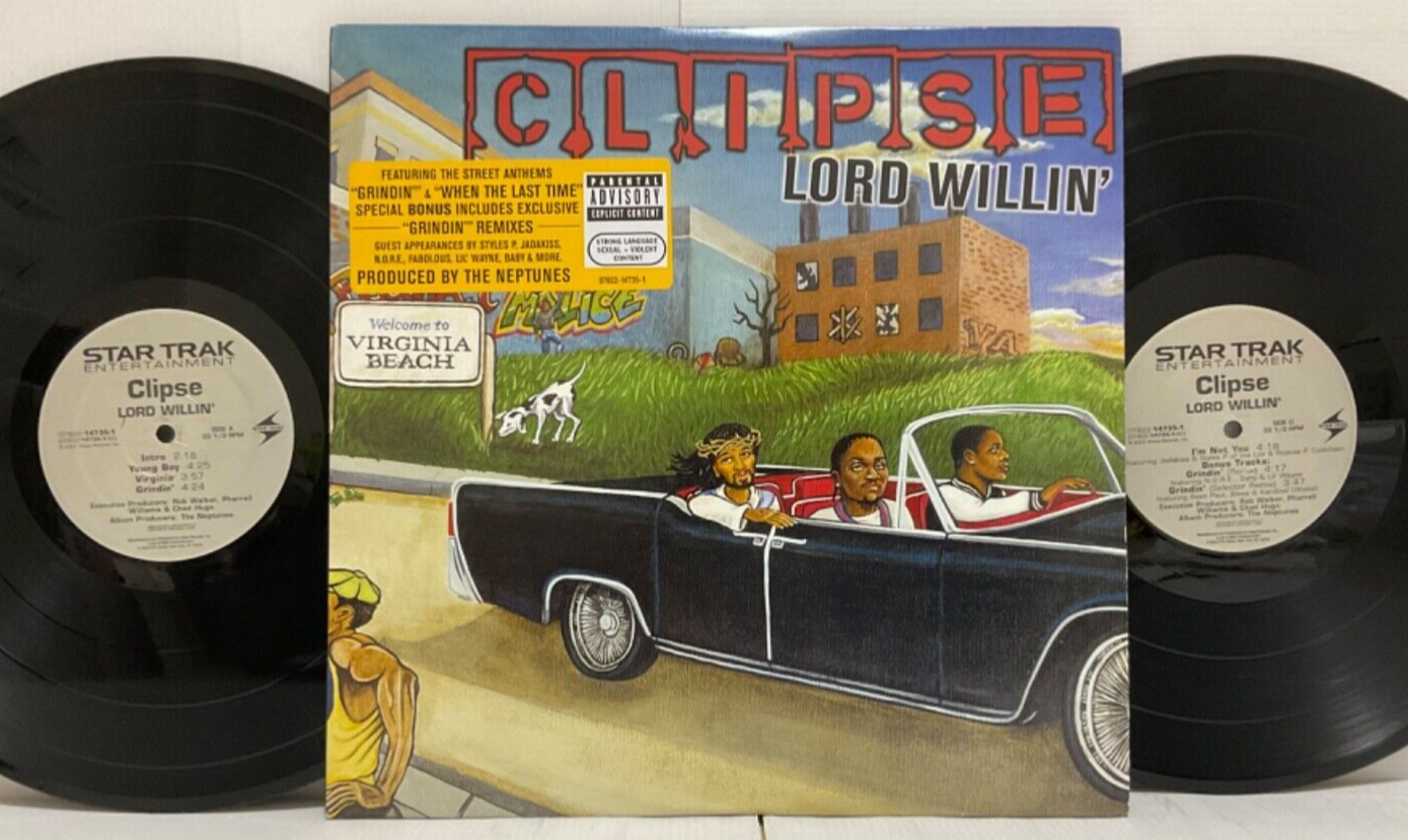 Clipse Lord Willin' 2LP 2002 US ORIG Star Trak NEPTUNES Hip Hop Pusha
