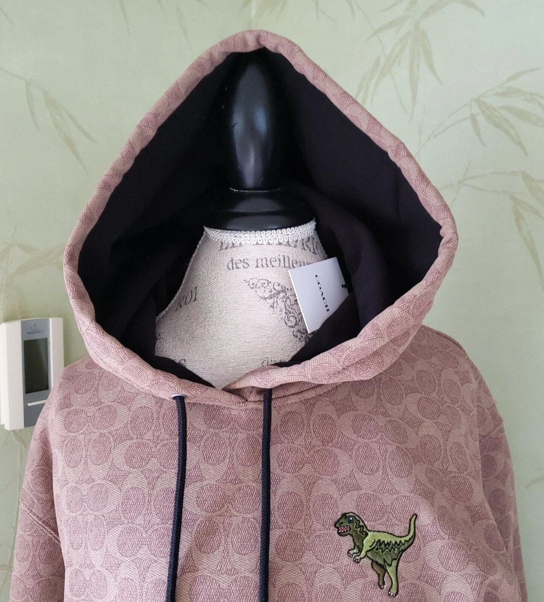 COACH SIGNATURE REXY HOODIE NWT KHAKI MEDIUM CF608