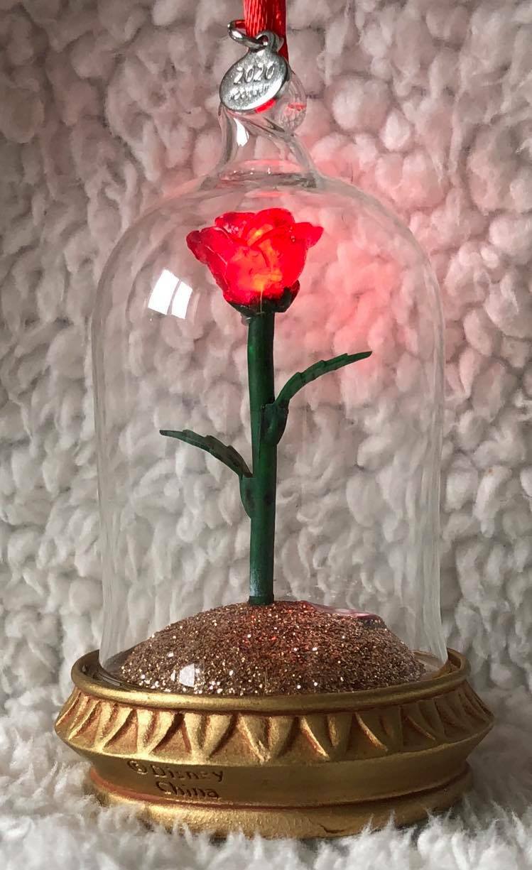 Disney Sketchbook Beauty & The Beast Enchanted Rose 🌹 Christmas Tree Decoration