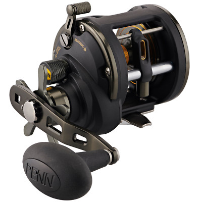 Penn Squall II Level Wind 15 Reel - Rechtshand Multirolle zum Meeresangeln Rolle