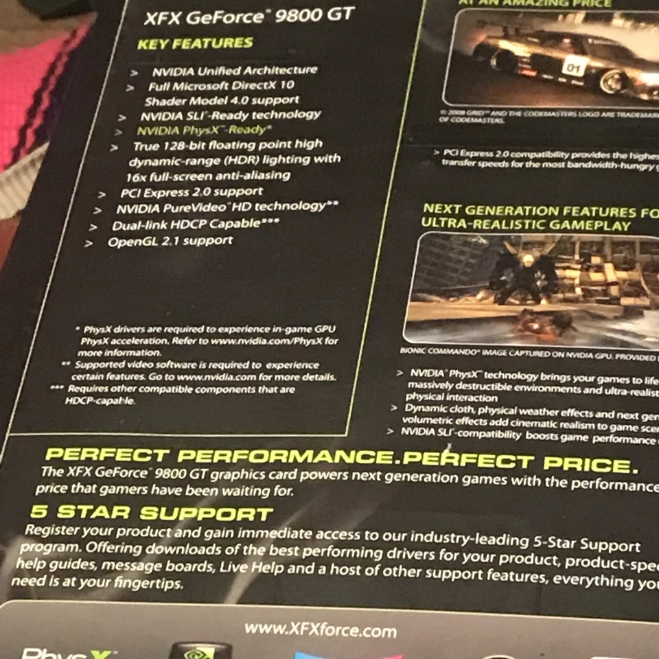 XFX GeForce 9800 GT 512MB GDDR3 Brand Name: XFX - Image 2 of 4