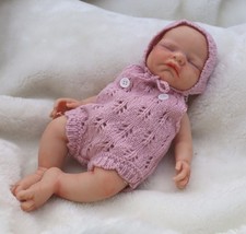 10in Baby Full Silicone Girl Mini Super soft and flexible sleeping baby doll.
