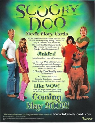 Scooby Doo Movie (Inkworks, 2002) ~ DEALER SELL SHEET (8.5''x11'')