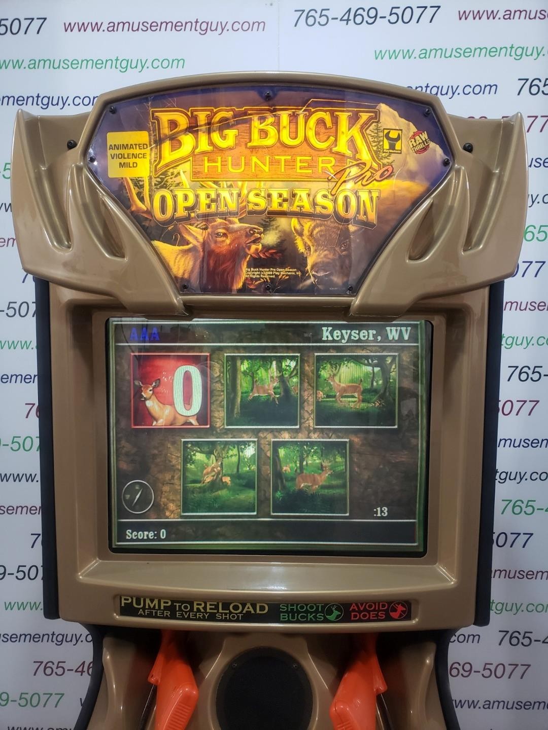 Big Buck Open Season by Raw Thrills COIN-OP Arcade Video Game