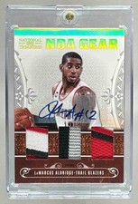 LaMarcus Aldridge 2010 Playoff National Treasures #17 Gear Trios Patch Auto /10