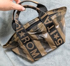 Rare FENDI Pecans Mini Handbag Tote Bag Pouch ROMA 1925 16a