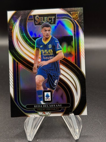 2024-25 Panini Select Reda Belahyane RC Mezzanine White Prizm /20 Verona #199