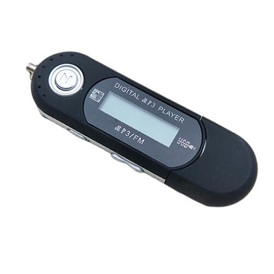 8 GB MP3 USB Music Player mit LCD Bildschirm FM Radio Voice Recorder Schwarz *1#