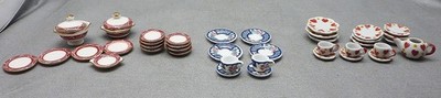Vintage Lot of Three Micro Mini Tea Sets Ceramic - 41-Piece Total