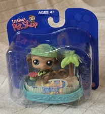 Littlest Pet Shop #57 Beach Monkey Island Habitat 2005 LSP Target Exclusive