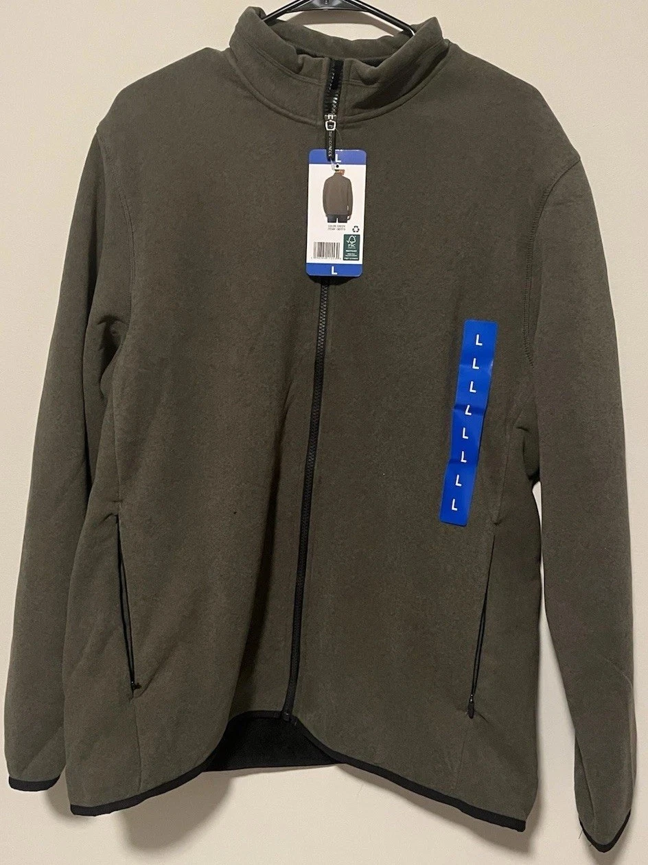 32 Degrees Heat Men's Full Zip Lined Jacket - Green - Large