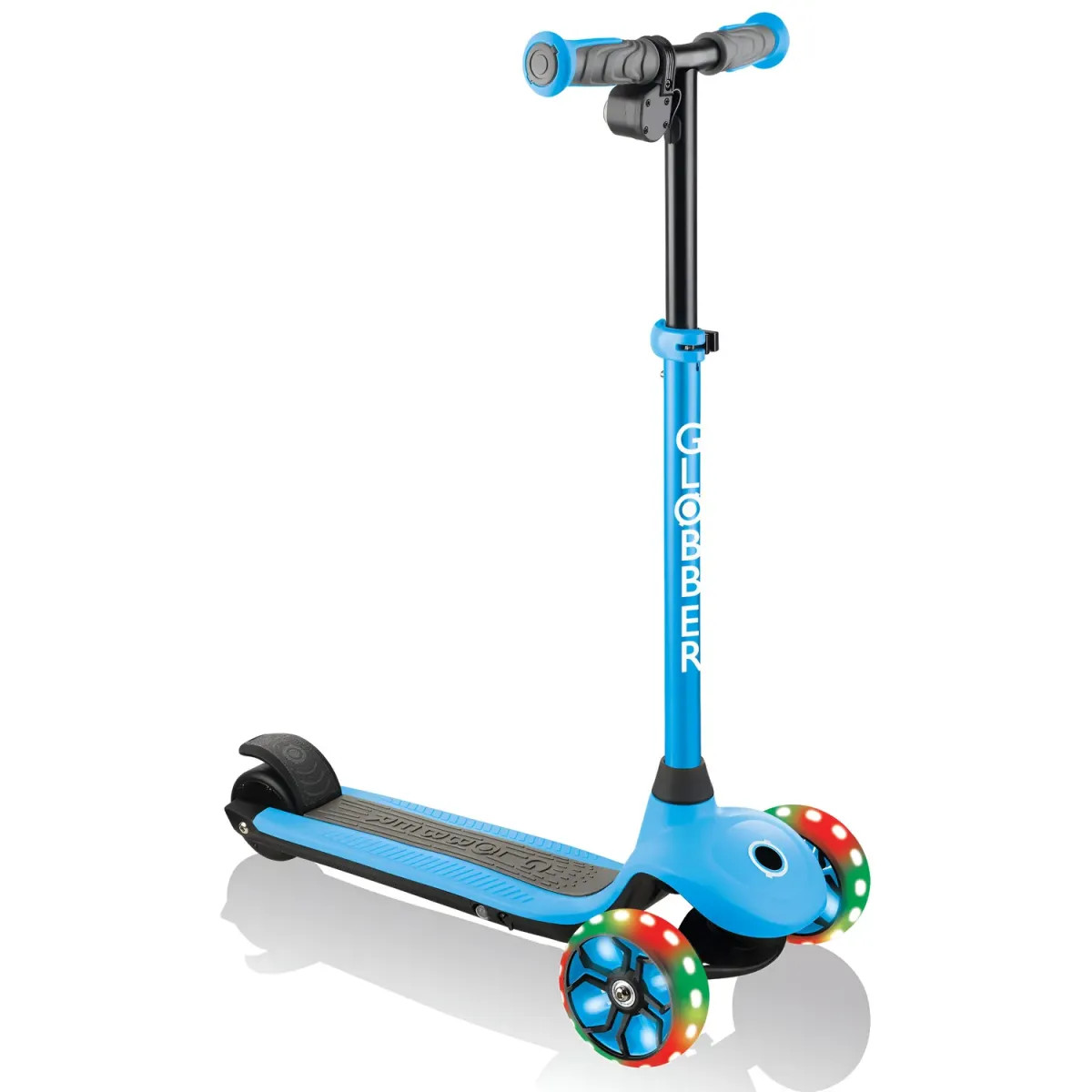 Monopattino Elettrico a 3 Ruote Azzurro per Bambini 80W Regolabile foto 2