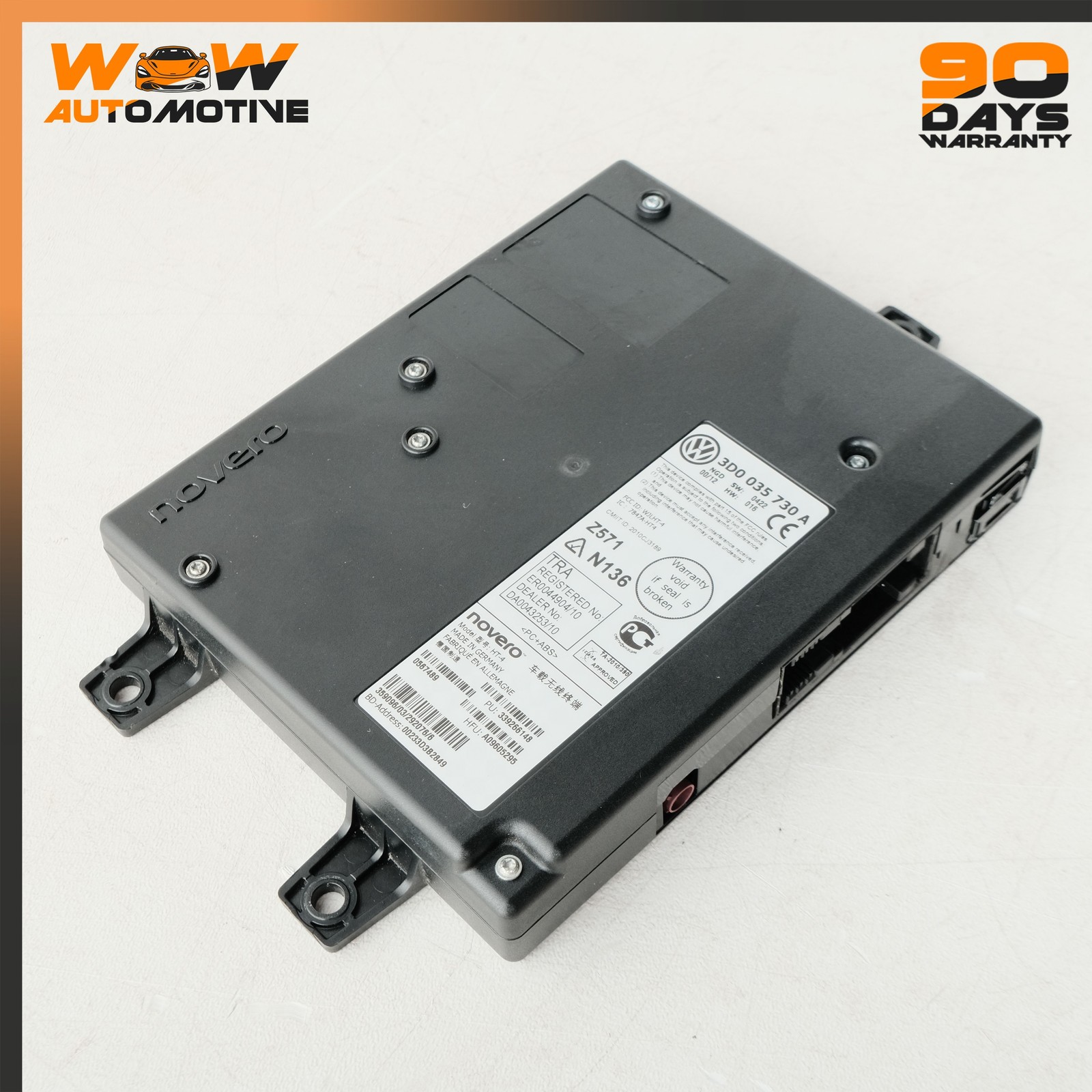 12-19 BENTLEY CONTINENTAL FLYING SPUR GTC REAR BLUETOOTH PHONE CONTROL MODULE OE